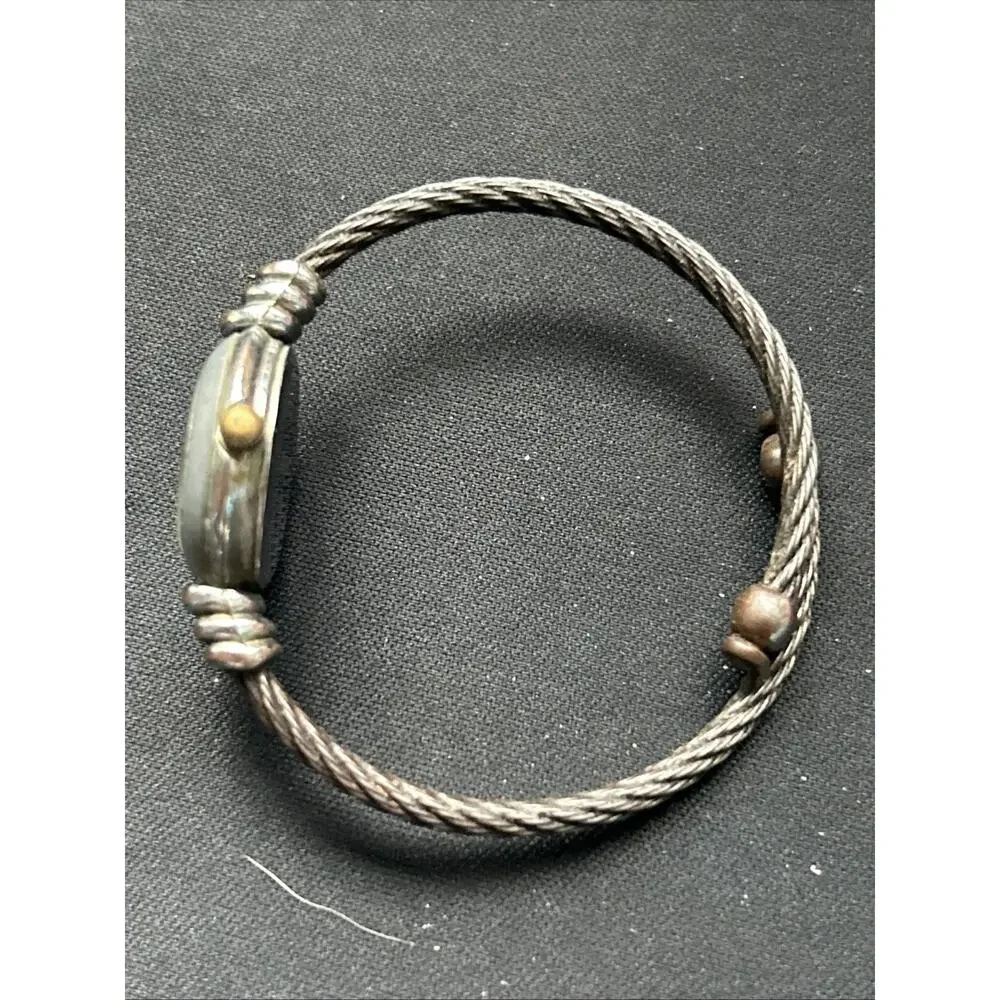 Geneva Silver Tone Wire Band Women’s Quartz Watch
